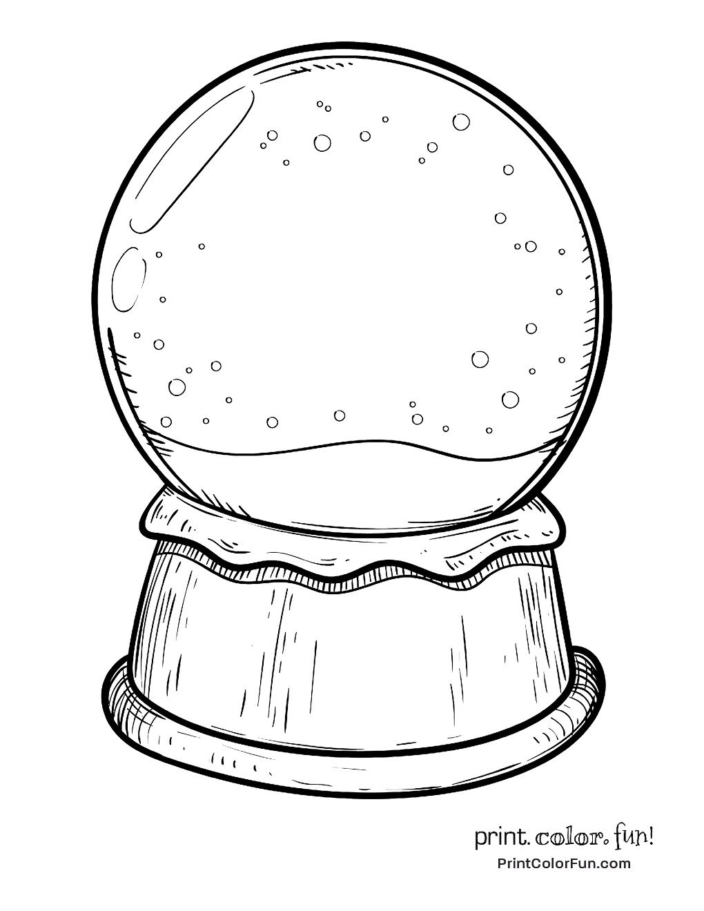 Snow Globe Drawing at PaintingValley.com | Explore collection of Snow ...