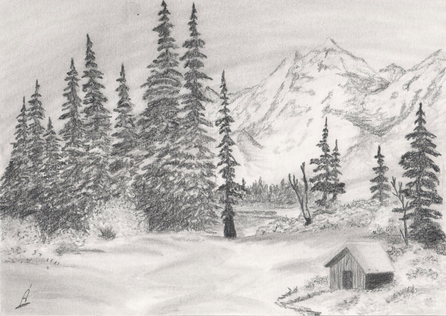 Snow Globe Drawing at PaintingValley.com | Explore collection of Snow ...