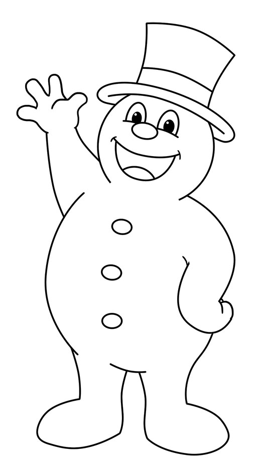 540x942 Frosty The Snowman Drawing Lesson - Snow Man Drawing