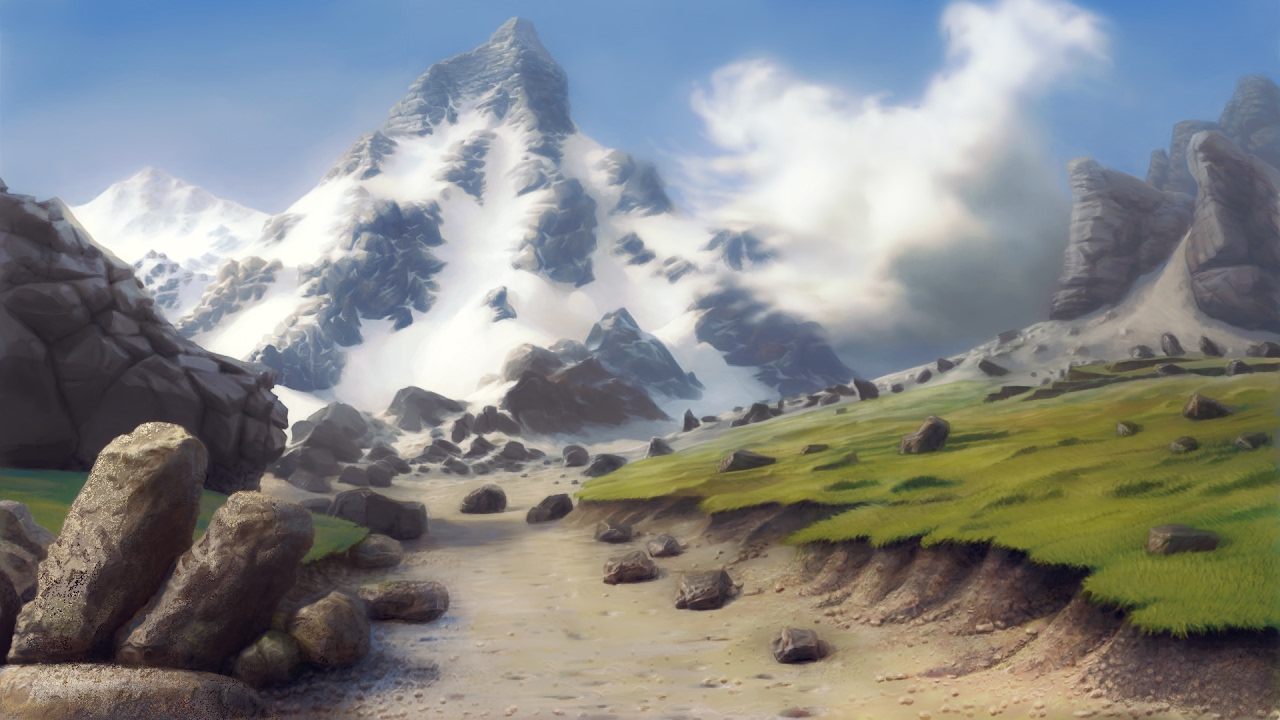 1280x720 How To Draw A Snow Mountain, Speedpainting, Timelapse - Snow Mountain Drawing