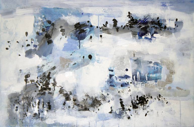 770x506 Snow Mountain Painting - Snow Mountain Drawing