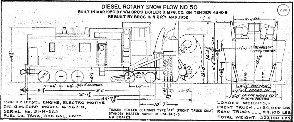 1001x418 Maintenance Of Way Equipment Diagrams - Snow Plow Drawing