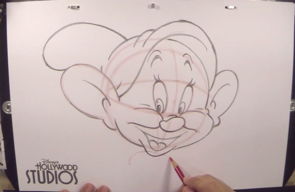 946x616 learn to draw dopey from 'snow white and the seven dwarfs' - Snow White And The Seven Dwarfs Drawing