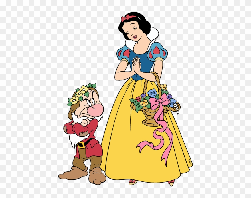 880x694 Snow White And Grumpy Drawing Clipart - Snow White Cartoon Drawing