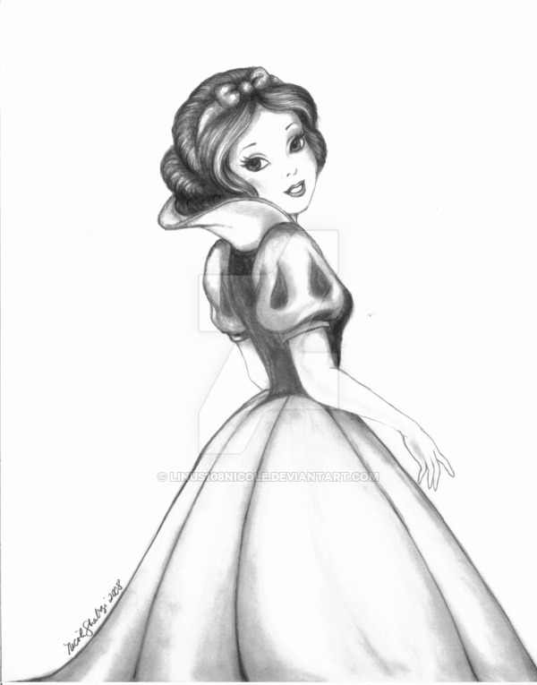 600x765 Snow White - Snow White Drawing