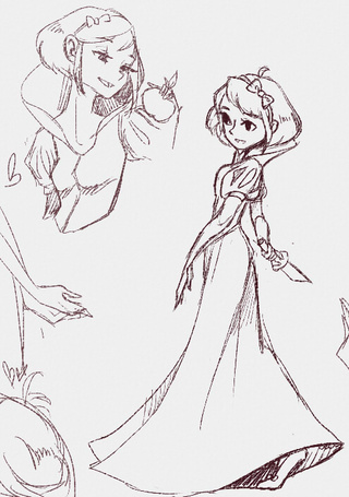 320x455 Snowwhite Drawings On Paigeeworld Pictures Of Snowwhite - Snow White Drawing