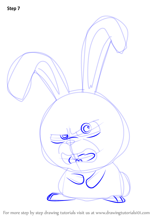 598x844 learn how to draw snowball from the secret life of pets - Snowball Drawing