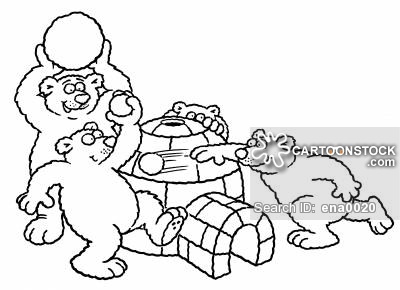400x290 snowball fight cartoons and comics - Snowball Fight Drawing