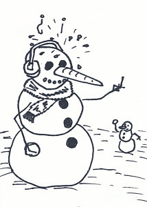 214x300 snowball fight drawings fine art america - Snowball Fight Drawing