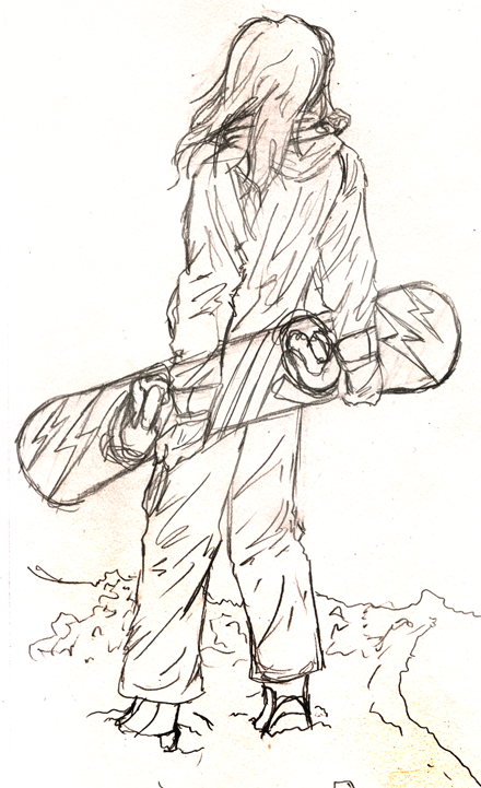 Snowboard Drawing at PaintingValley.com | Explore collection of