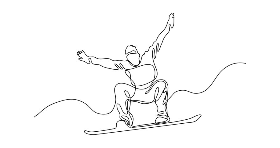 Snowboard Drawing at PaintingValley.com | Explore collection of ...