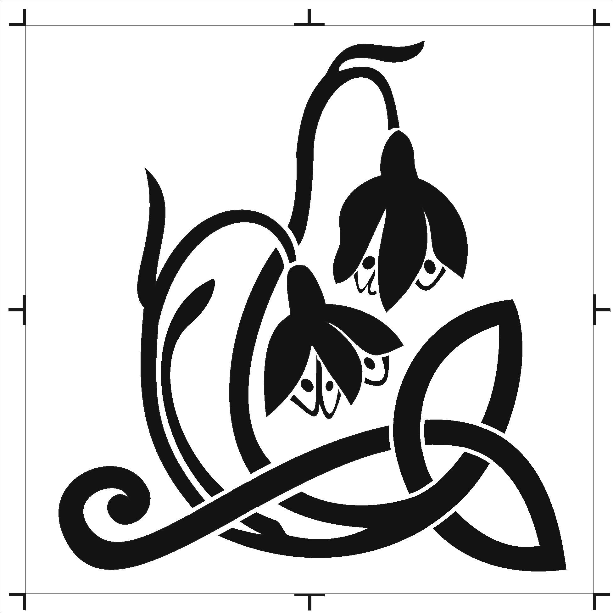 1949x1949 Snowdrop Flower Drawing - Snowdrop Flower Drawing