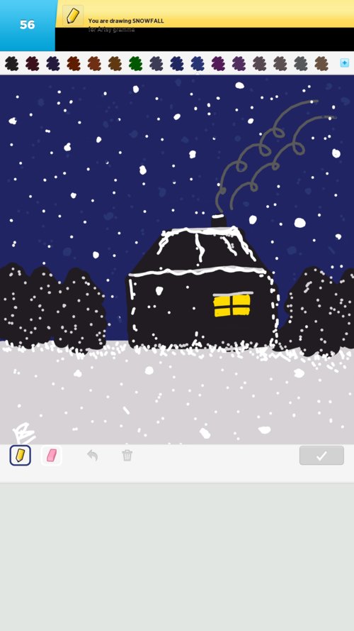 500x889 Snowfall Drawings - Snowfall Drawing