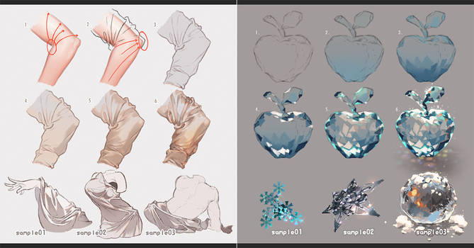 669x350 Tutorial Texture Ice - Snowfall Drawing