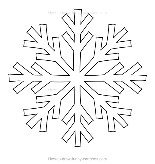 Snowflake Cartoon Drawing at PaintingValley.com | Explore collection of ...