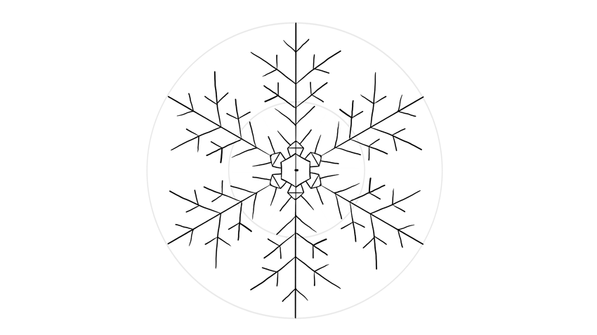 850x477 how to draw a snowflake - Snowflake Drawing