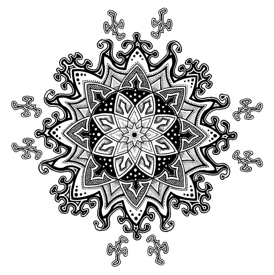 899x900 innocent snowflake drawing - Snowflake Drawing