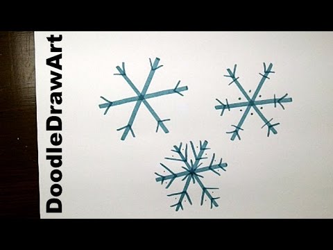 480x360 drawing how to draw an easy snowflake - Snowflake Drawing