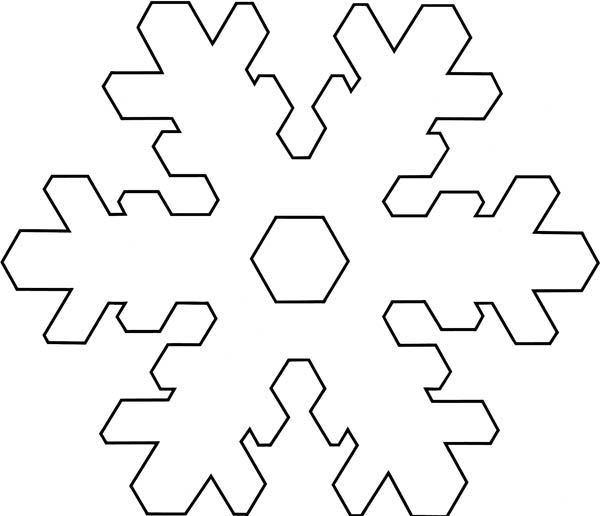 600x516 christmas snowflake coloring pages snowflakes sweet sardinia - Snowflake Drawing For Kids