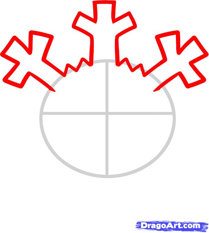 675x751 draw a snowflake for kids, step - Snowflake Drawing For Kids