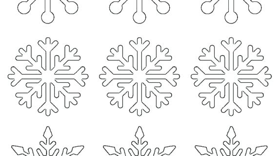 570x320 drawing a snowflake snowflake drawing for children free printable - Snowflake Drawing For Kids