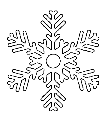 360x395 Free Printable Snowflake Templates Large Small Stencil - Snowflake Drawing Images