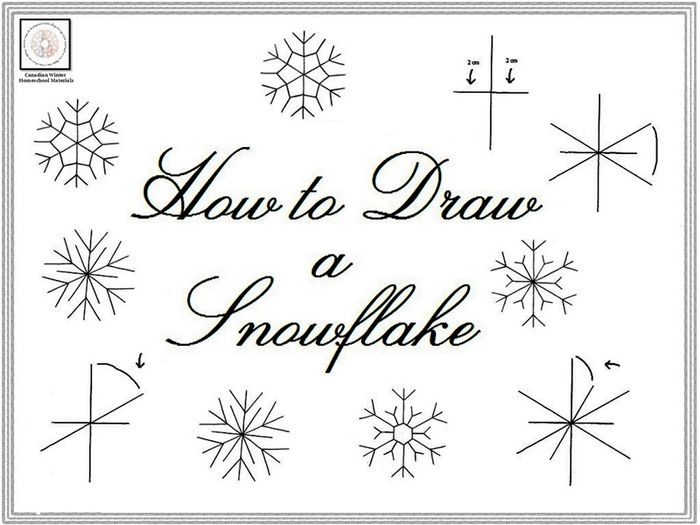 700x525 How To Draw A Snowflake - Snowflake Drawing Images
