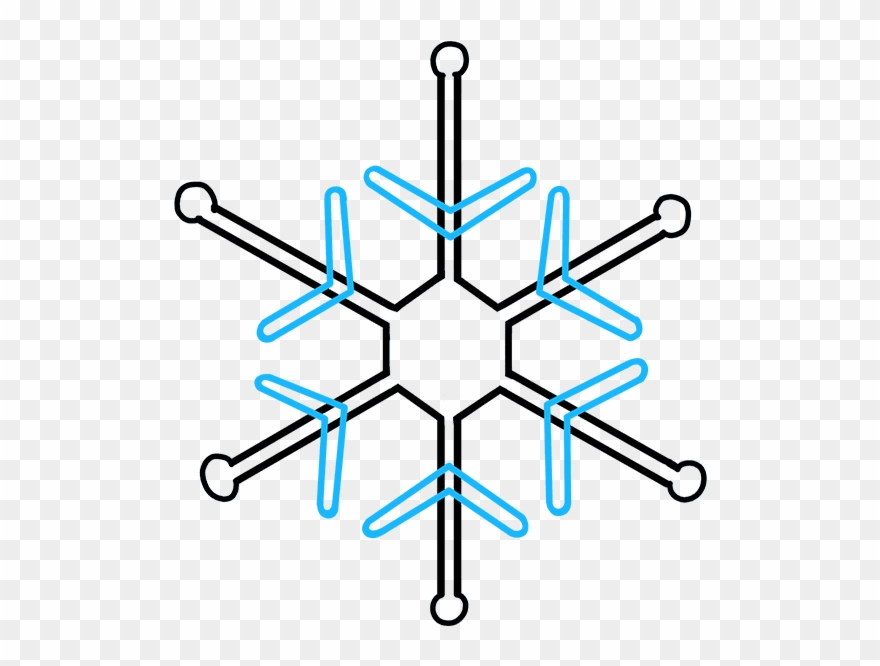 880x666 How To Draw Snowflake - Snowflake Drawing Images