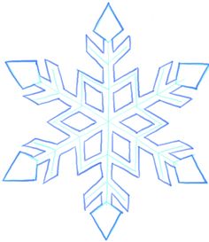 236x273 how to draw a snowflake easy art instructions on how to draw - Snowflake Drawing Images