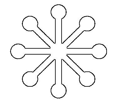 371x343 Free Printable Snowflake Templates Large Small Stencil - Snowflake Drawing Template