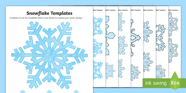 630x315 Snowflake Pattern Template - Snowflake Drawing Template