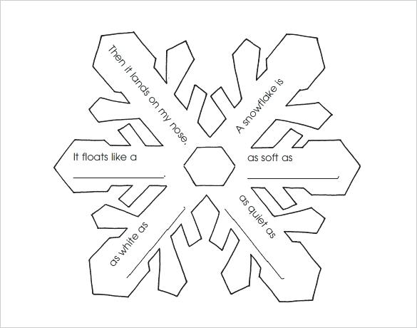 585x460 top delicate free printable stencil patterns free printable - Snowflake Drawing Template