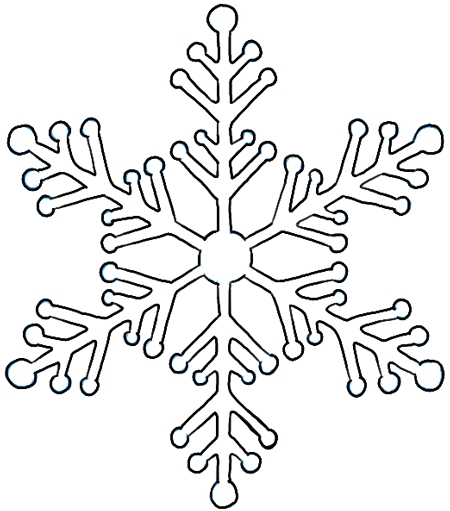 450x511 How To Draw Snowflake With Easy Drawing Lesson How To Draw Step - Snowflake Line Drawing