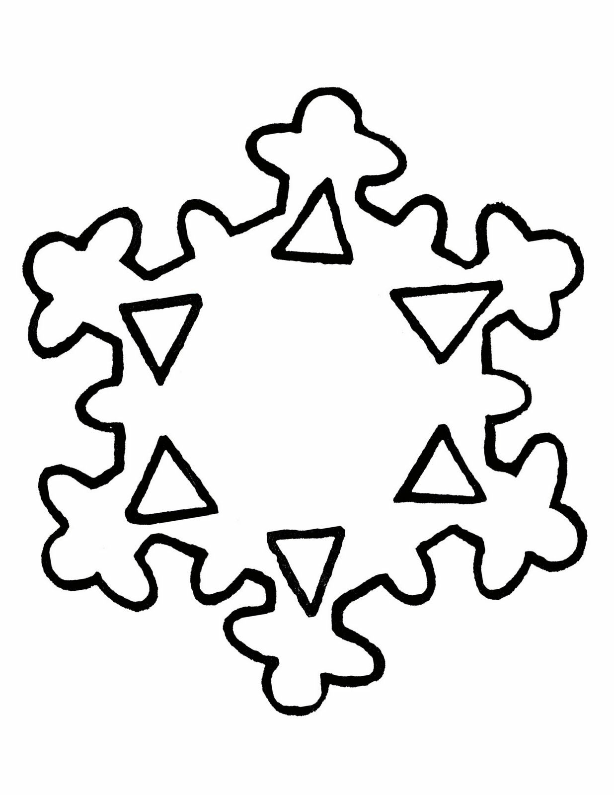 1236x1600 Best Photos Of Snowflake Line Drawing - Snowflake Line Drawing