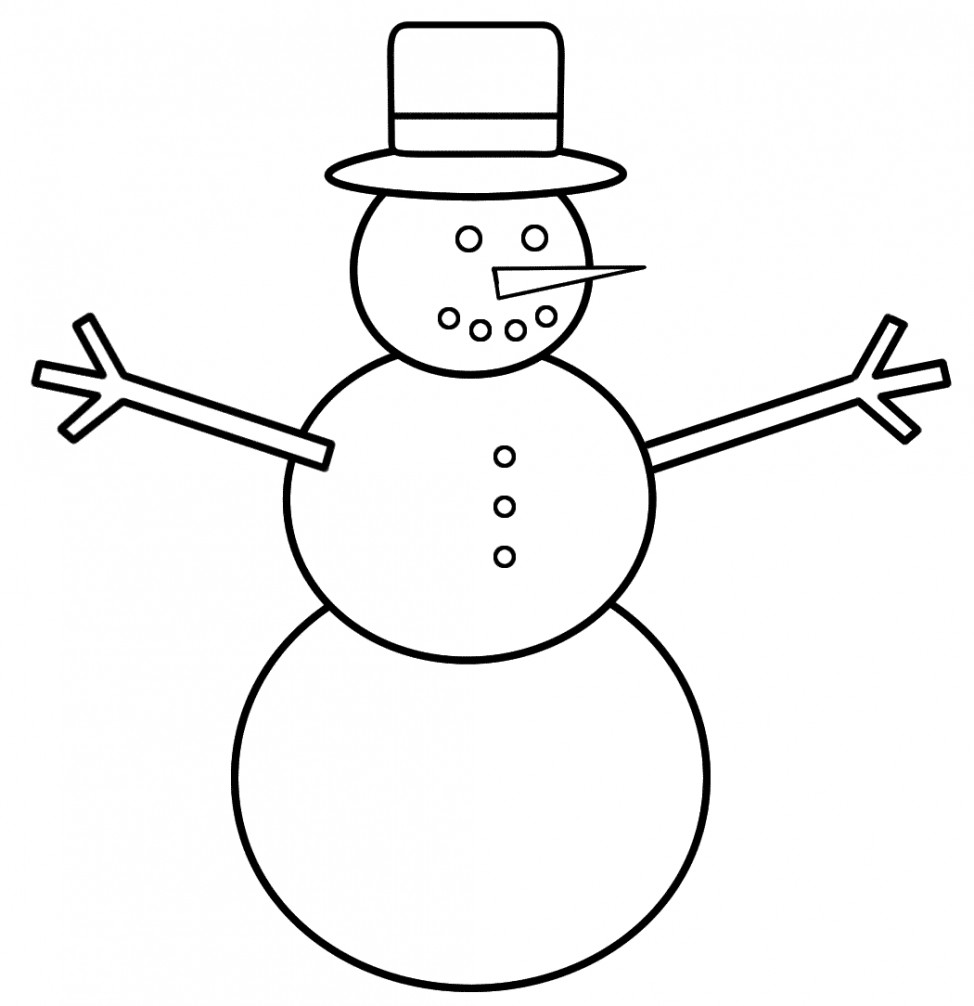 Images Of Cartoon Drawn Snowman Drawing