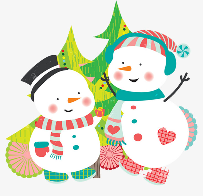 650x628 two snowman material picture, snowman clipart, make a snowman - Snowman Cartoon Drawing