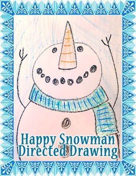 270x350 happy snowman directed drawing - Snowman Directed Drawing