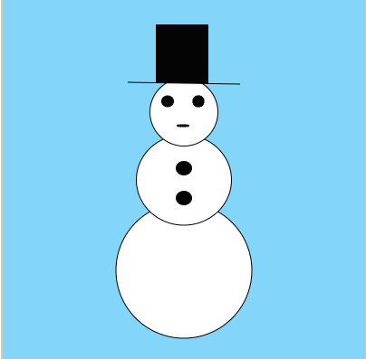 404x397 Simple Snowman - Snowman Drawing