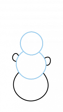 215x382 How To Draw A Snowman, Kids, Winter, Easy Step - Snowman Drawing For Kids