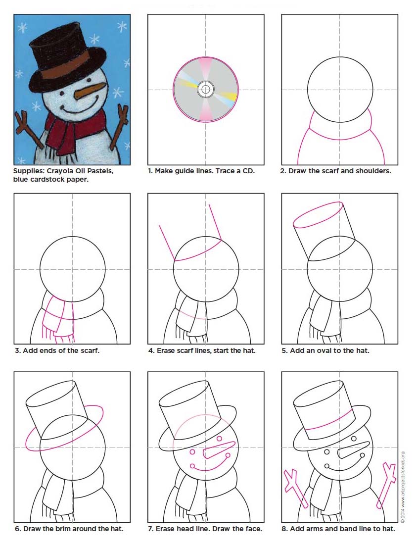 843x1103 Cute Snowman Drawing Art Projects For Kids - Snowman Drawing For Kids