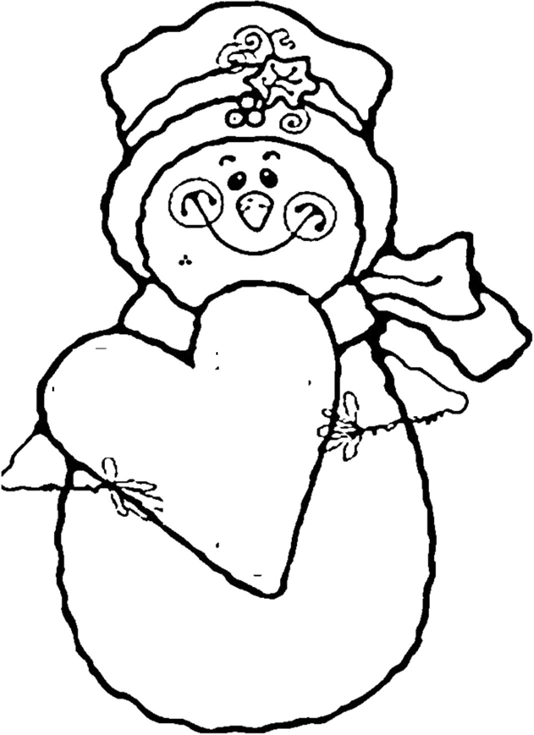 1068x1470 Snowman Drawings To Color Line Drawing At Getdrawings Com Free - Snowman Line Drawing