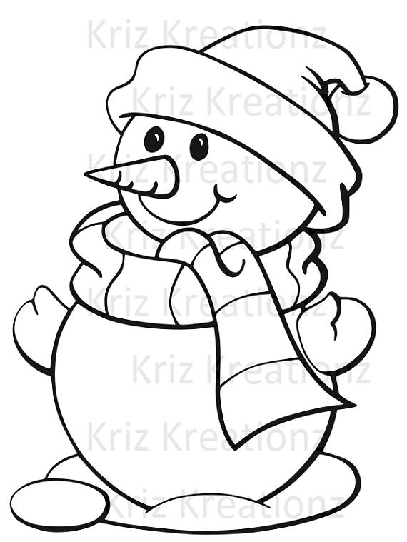 Snowman Line Drawing at Explore collection of