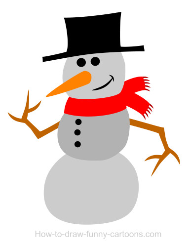385x496 Drawing A Snowman Cartoon - Snowman Pictures Drawing