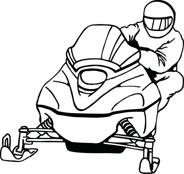 600x567 snowmobile clipart godshelters - Snowmobile Drawing
