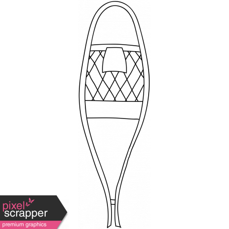 456x456 Snowshoe Graphic - Snowshoe Drawing