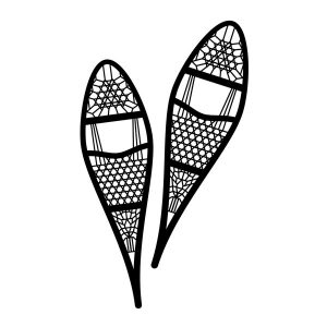 300x300 Snowshoes - Snowshoe Drawing
