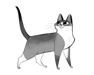 400x320 Snowshoe Tumblr - Snowshoe Drawing