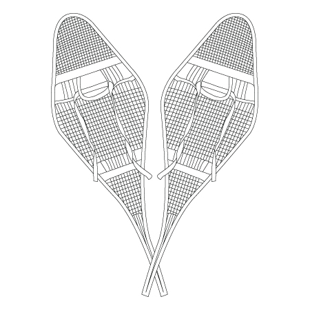 450x450 snowshoes drawing childrens drawings - Snowshoe Drawing