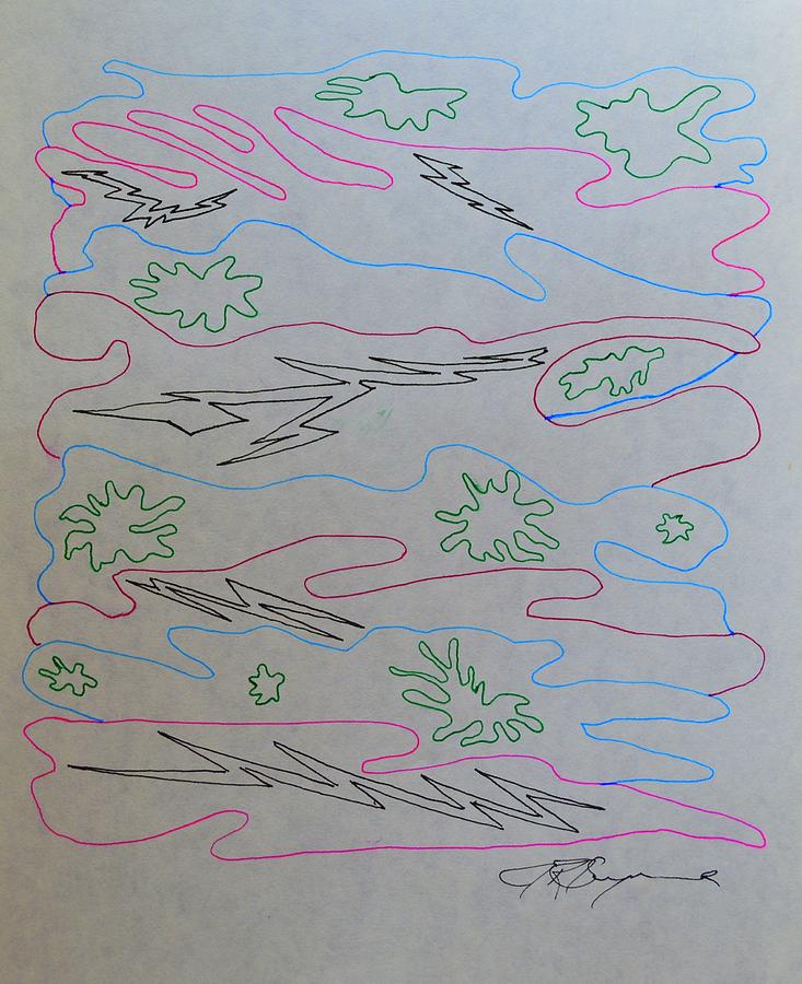 733x900 electric snowstorm drawing - Snowstorm Drawing