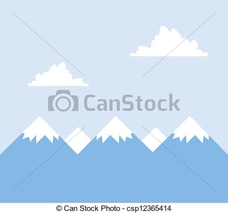 450x421 Snow Mountain Clipart - Snowy Mountain Drawing
